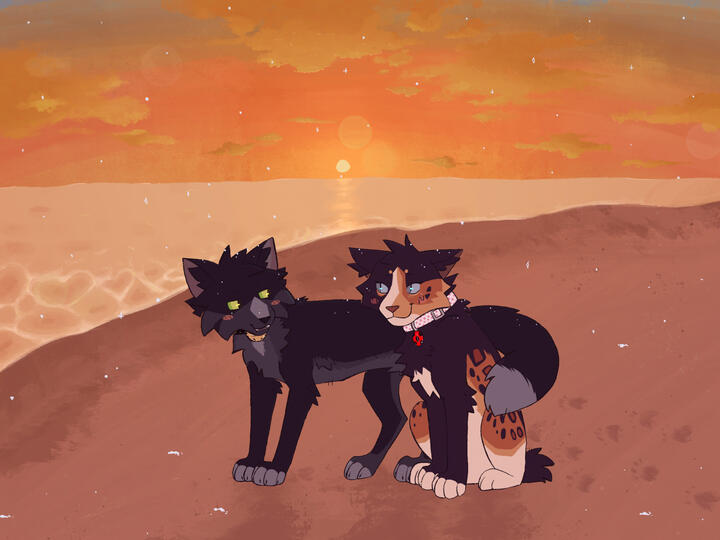 Collaborative piece. I drew the background in this.